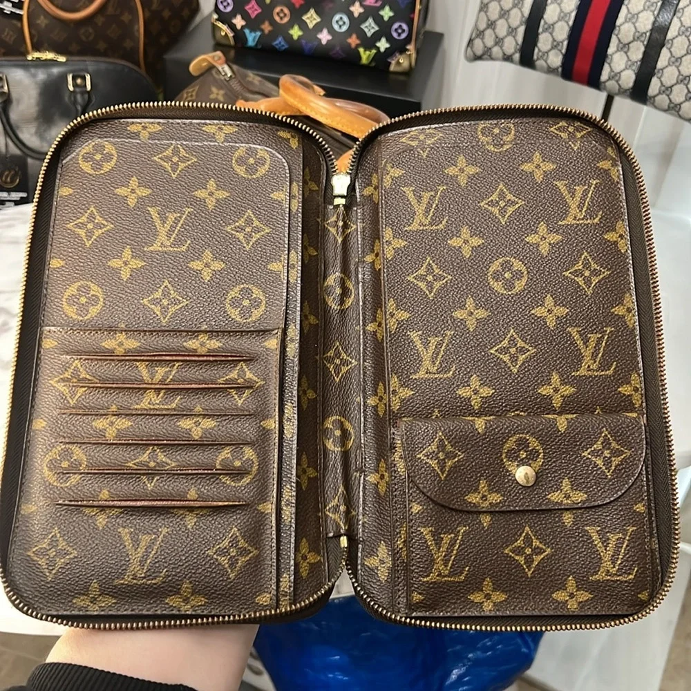 Louis Vuitton Brown Monogram Canvas Hand Pouch
